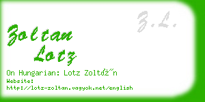 zoltan lotz business card